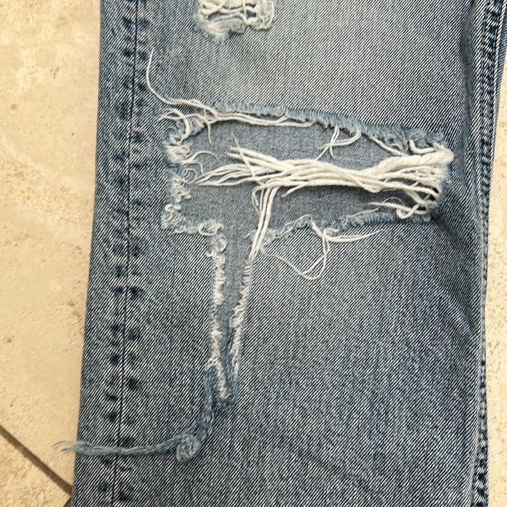 Distressed Blue Jeans - Picture 4 of 8